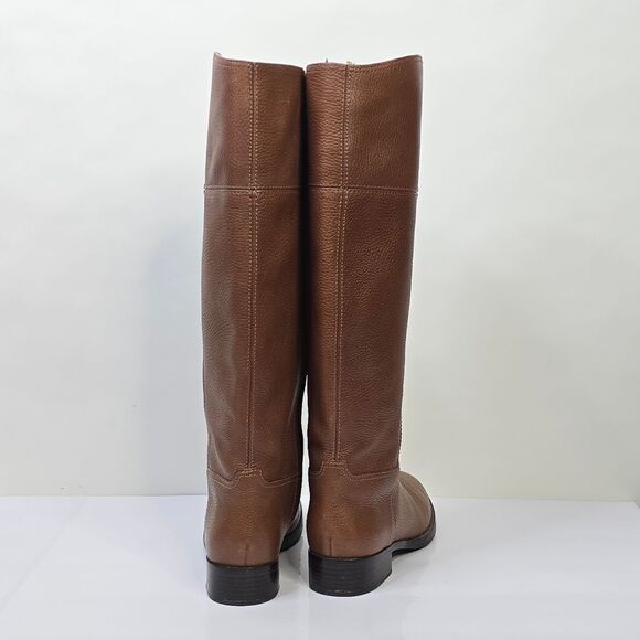 Tory Burch Brown Jolie Leather Riding Boots - Picture 10 of 10